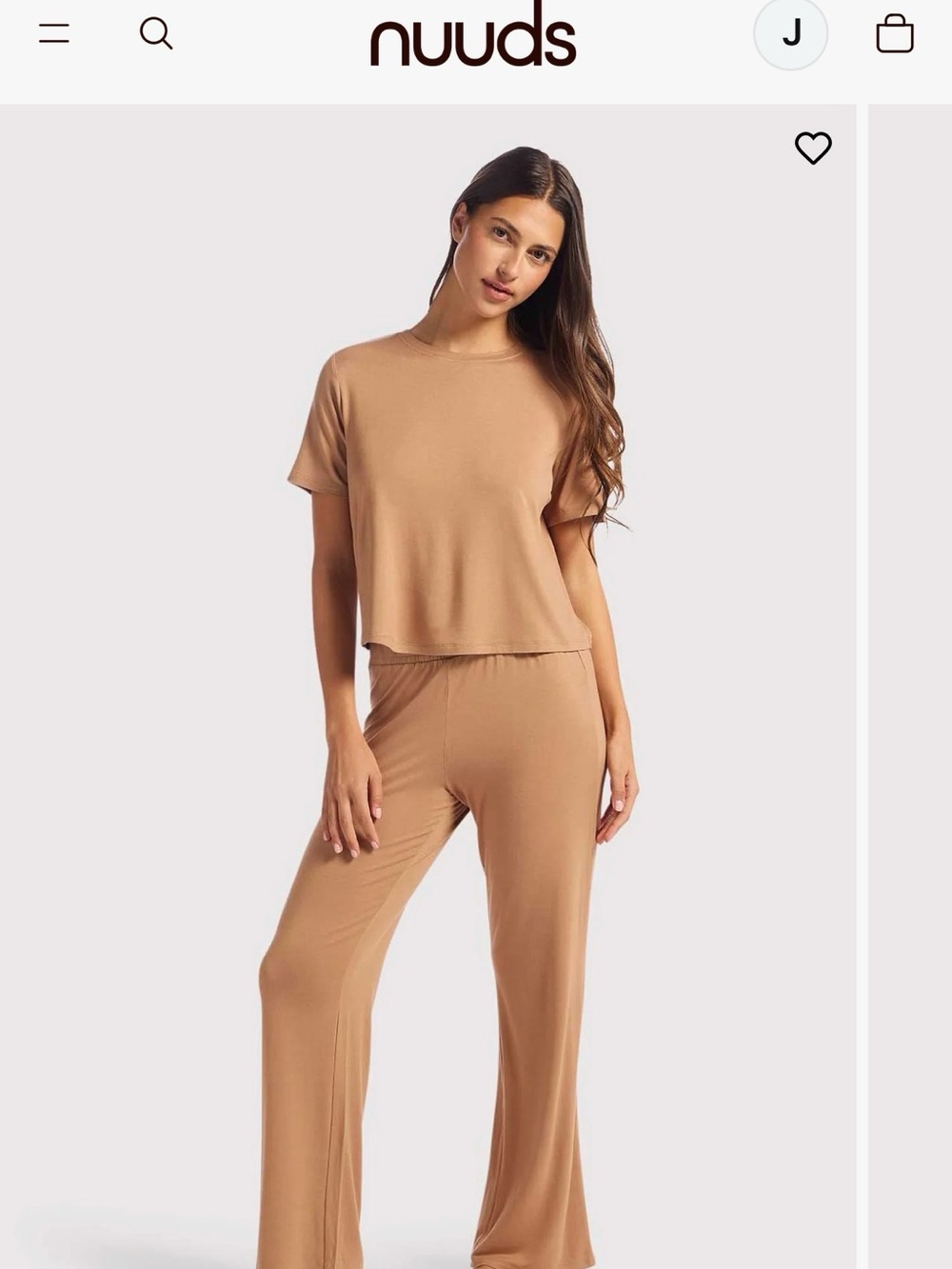 Nuuds Pajama Set - Cinnamon Small